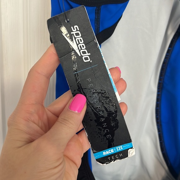 Black/Blue Speedo Swimsuit; Nations Capital Swimclub; size: 6/32; New with tags - Picture 4 of 6